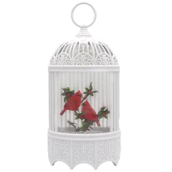 Outlet Christmas Forever WATER GLOBE CARDINALS 12″ W/ GLITTER SPINNER, LED LIGHT, B/O