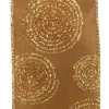 Discount Christmas Forever WIRED RIBBON 2.5″X10 YDS COPPER W/ COPPER/ GOLD GLITTER SWIRLS