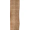 Discount Christmas Forever WIRED RIBBON 2.5″x10 YDS. NATURAL/WHITE W/ FAUX BURLAP