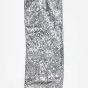 Clearance Christmas Forever WIRED RIBBON 2.5″x10 YDS. SILVER W/ GLITTER