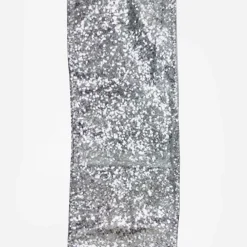 Clearance Christmas Forever WIRED RIBBON 2.5″x10 YDS. SILVER W/ GLITTER