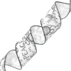 Best Christmas Forever WIRED RIBBON 2.5″x10 YDS. WHITE IMITATED COTTON W/ BLACK XMAS LETTERS & ORN.