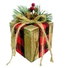 Outlet Christmas Forever WOODEN GIFT BOX 3.5″x5″ WITH RUSTIC | BUFFALO PLAID DECORATION