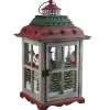 Outlet Christmas Forever WOODEN LANTERN 16″H W/ SNOWMAN SCENE