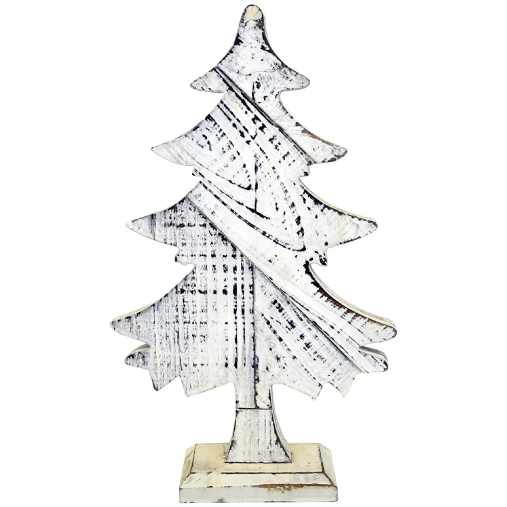 Christmas Forever WOODEN TREE BIRCH LOOK 15″