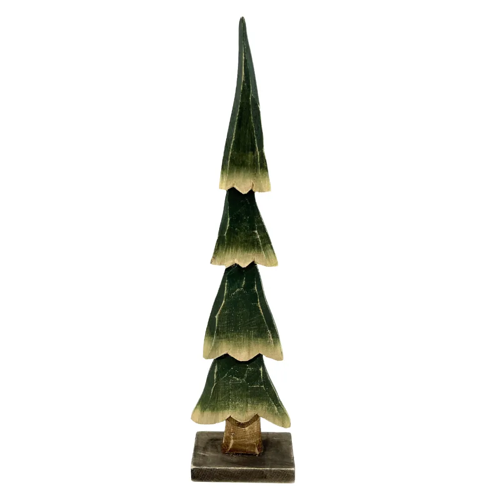 Best Christmas Forever WOODEN TREE GREEN 15.5″