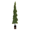 Christmas Forever WOODEN TREE W/BASE 15.5″ GREEN