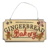Clearance Christmas Forever WOODEN WALL DECOR “GINGERBRAED BAKERY” 9″x4.5″ NATURAL