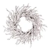 Clearance Christmas Forever WREATH BERRY 20″ WHITE SNOW BERRY
