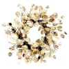 Online Christmas Forever WREATH EUCALYPTUS 26″ CHAMPAGNE /IVORY W/ PINECONES
