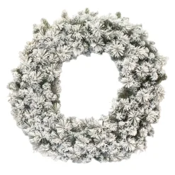 Hot Christmas Forever WREATH FLOCKED MIXED NEEDLE PINE 48″ X 340 TIPS HEAVY FLOCKING