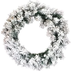 Outlet Christmas Forever WREATH FLOCKED PVC PINE 30″ X 120 TIPS HEAVY FLOCKING