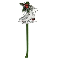 Best Christmas Forever WREATH HANGER 15.5″ METAL W/ ICE SKATES