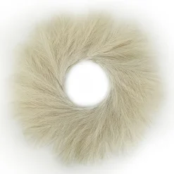 Discount Christmas Forever WREATH PAMPAS GRASS 24″ IVORY/ NATURAL