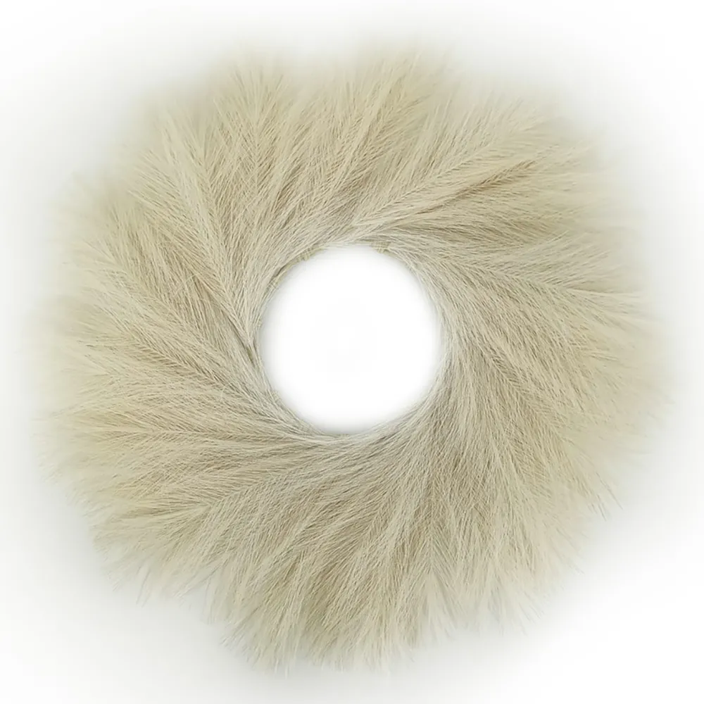 Discount Christmas Forever WREATH PAMPAS GRASS 24″ IVORY/ NATURAL