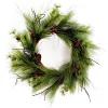 Sale Christmas Forever WREATH PINE 24″ MIXED NEEDLE PINE W/ PINE CONES