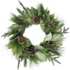 Christmas Forever WREATH PINE 26″ MIXED PINE W/ CEDAR, MAGNOLIA LEAVES & PINE CONES