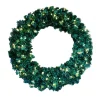 New Christmas Forever WREATH PRE-LIT NAT. SHERWOOD PINE 30″ 300 TIPS 150 LED LIGHTS